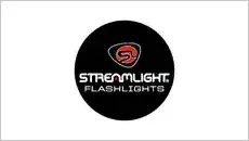 A black and red logo for streamlight.