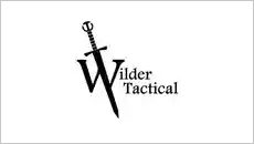 A black and white logo of wilder tactical